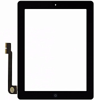 Тачскрин для IPad 3 / 4 в сборе черный