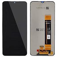 Дисплей для Samsung A235 (A23) в сборе с тачскрином черный (Сервисный оригинал)