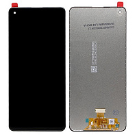 Дисплей для Samsung A217 (A21S) в сборе с тачскрином черный (Сервисный оригинал)